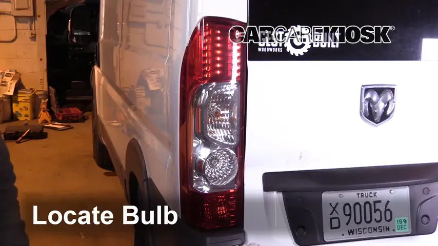 2016 Ram ProMaster 1500 3.6L V6 FlexFuel Lights Tail Light (replace bulb)